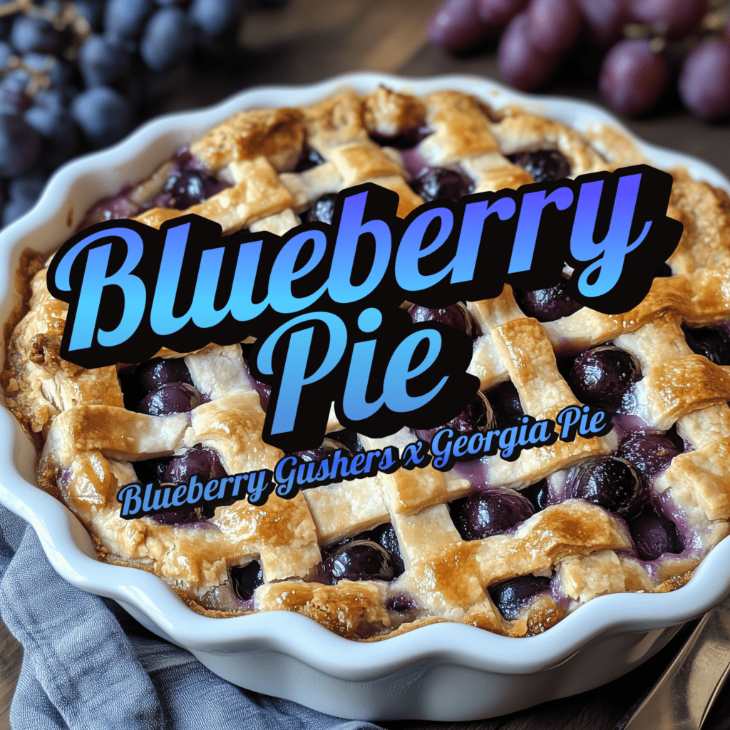 Blueberry pie artwork