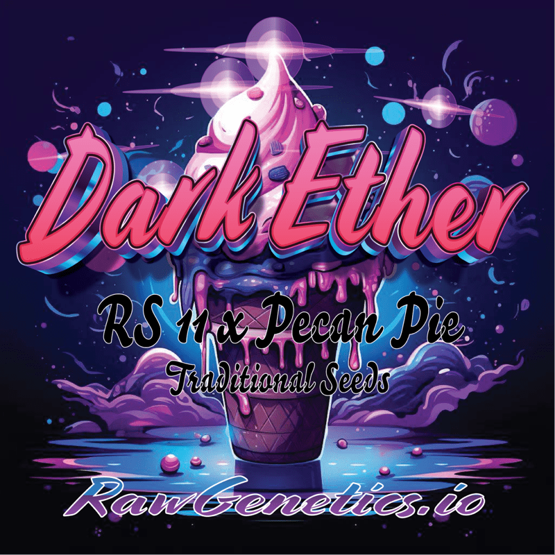 Dark Ether Strain by Raw Genetics (RS11 x Pecan Pie)